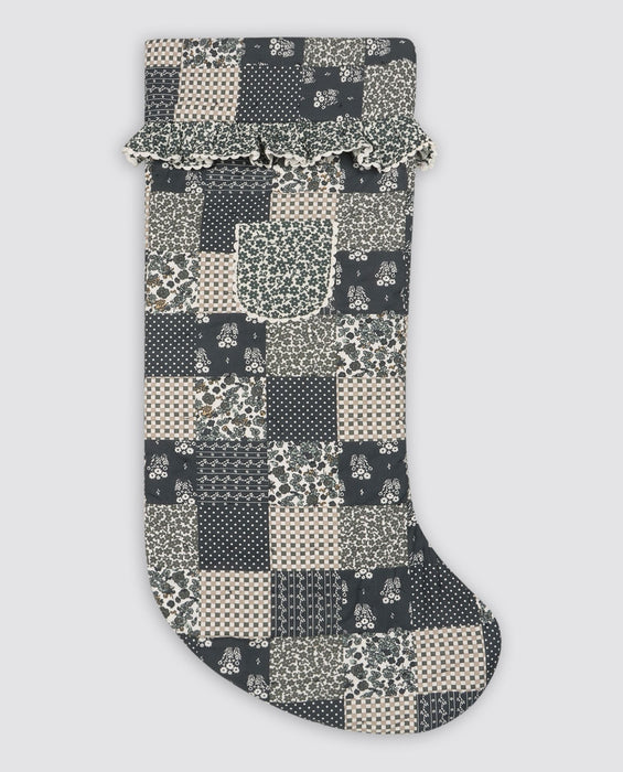 Christmas Stocking - patchwork floral