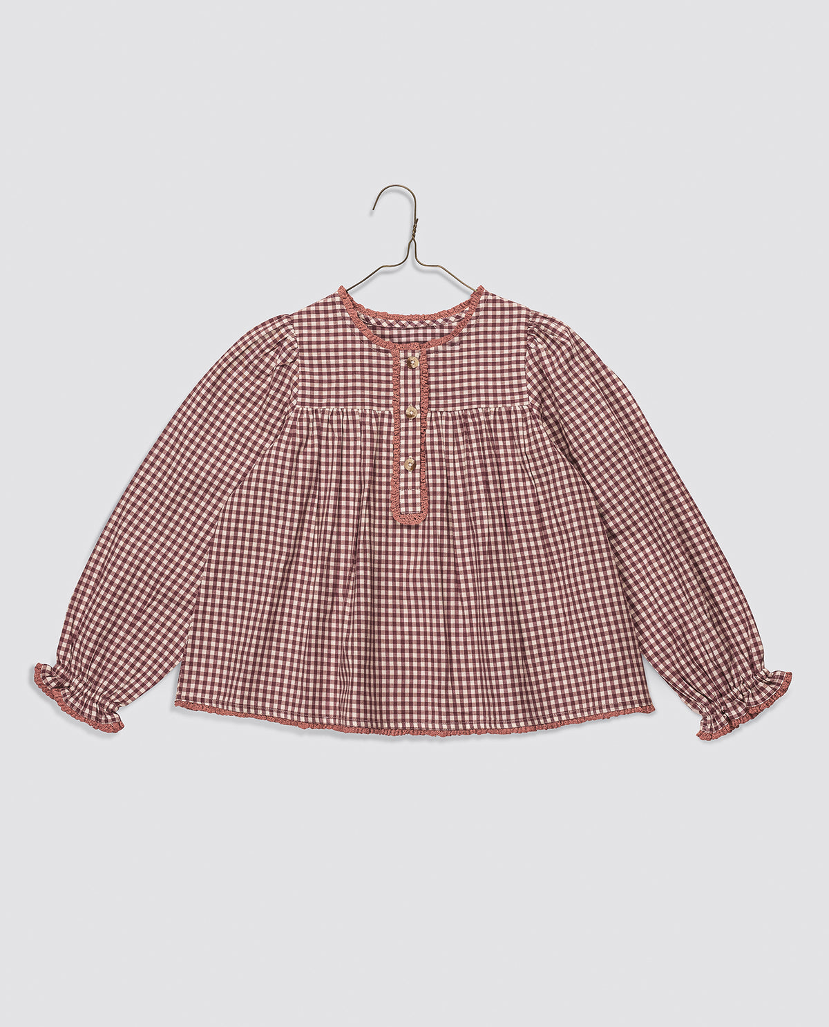 Pippa Blouse - Sugarplum Check