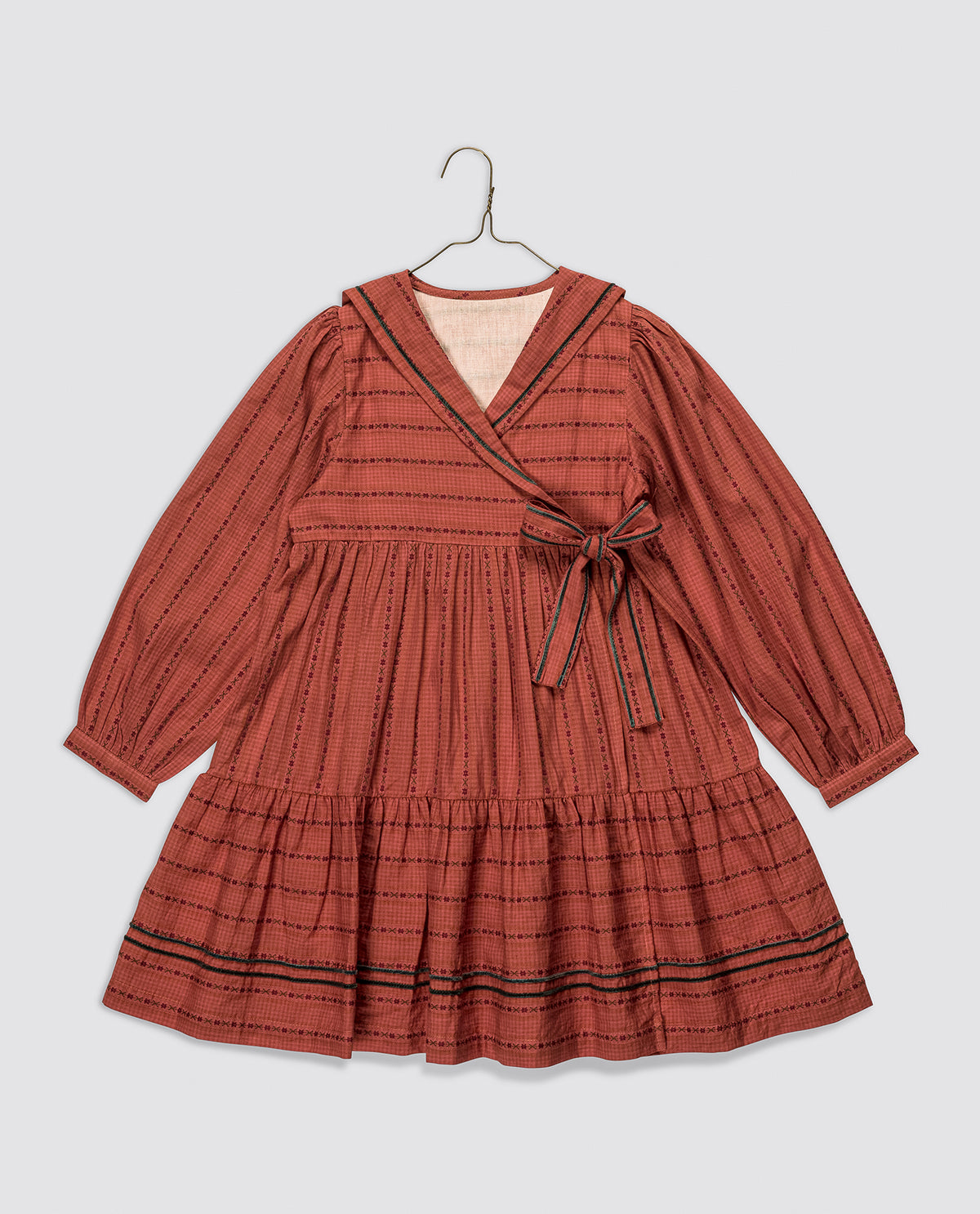 Rosalind Wrap Dress - Trifle Stripe