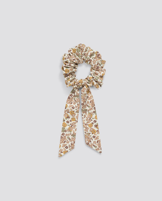 Scrunchie with Bow Yarrow Floral