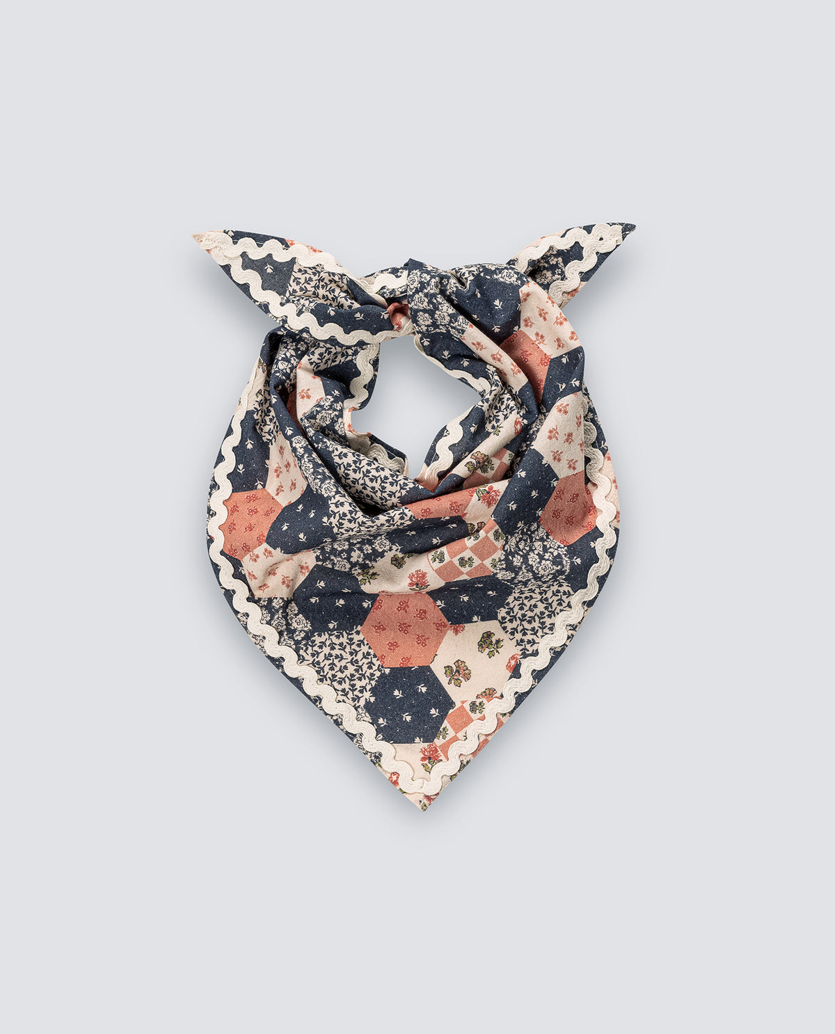 Triangle Scarf - Patchwork Floral