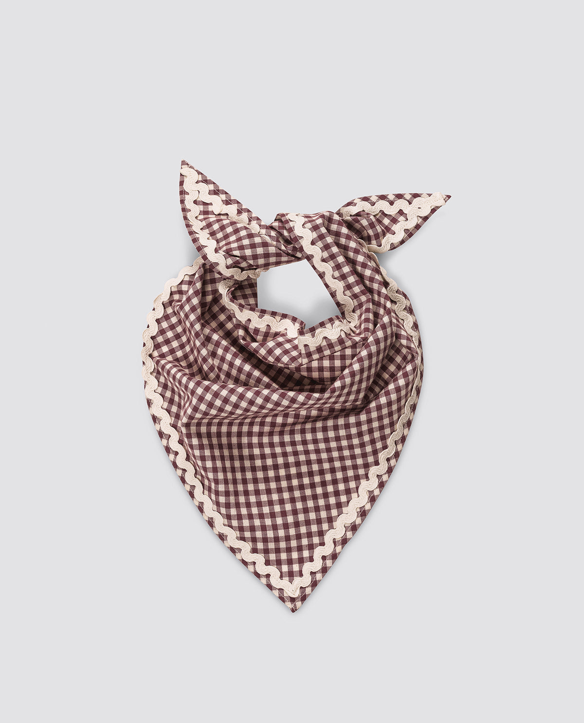 Triangle Scarf - Sugarplum Check
