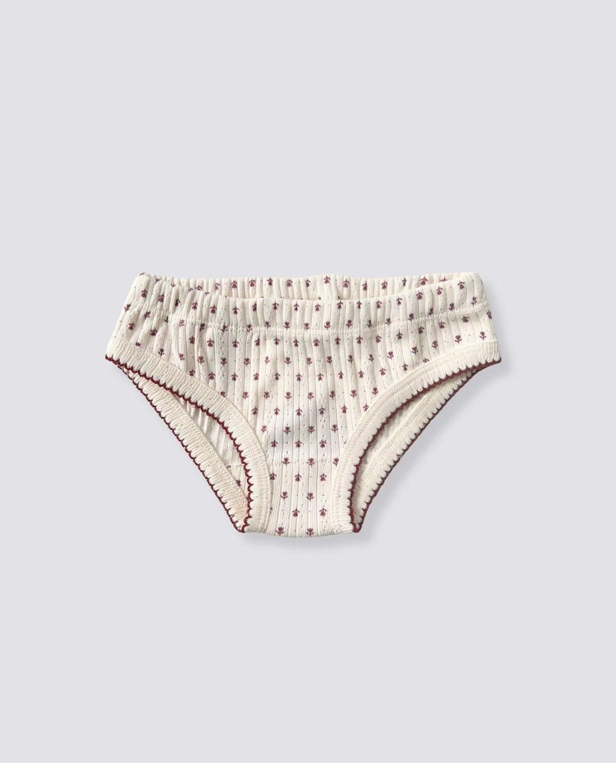 Pointelle Underpants - Winter Tulip Floral