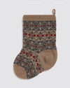 A special, hand-knitted, traditional christmas holiday stocking knitted in the softest Merino wool. Sustainably and ethically made.