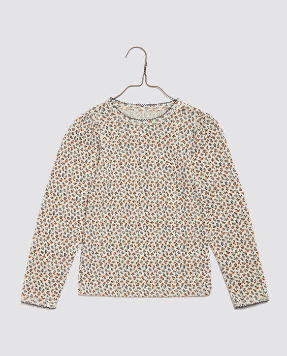 Pointelle T-shirt - Orchard floral Jersey