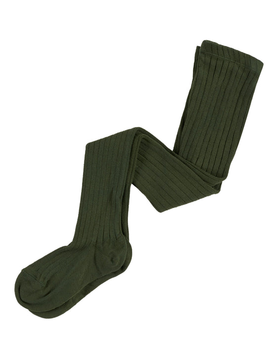 Ribbed Tights - Basil