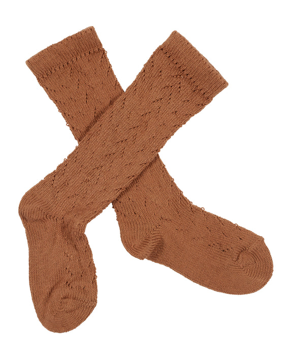 Pelerine knee high socks - caramel