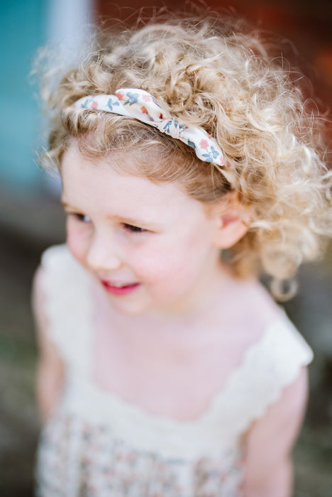 Greta Pinafore - calico floral