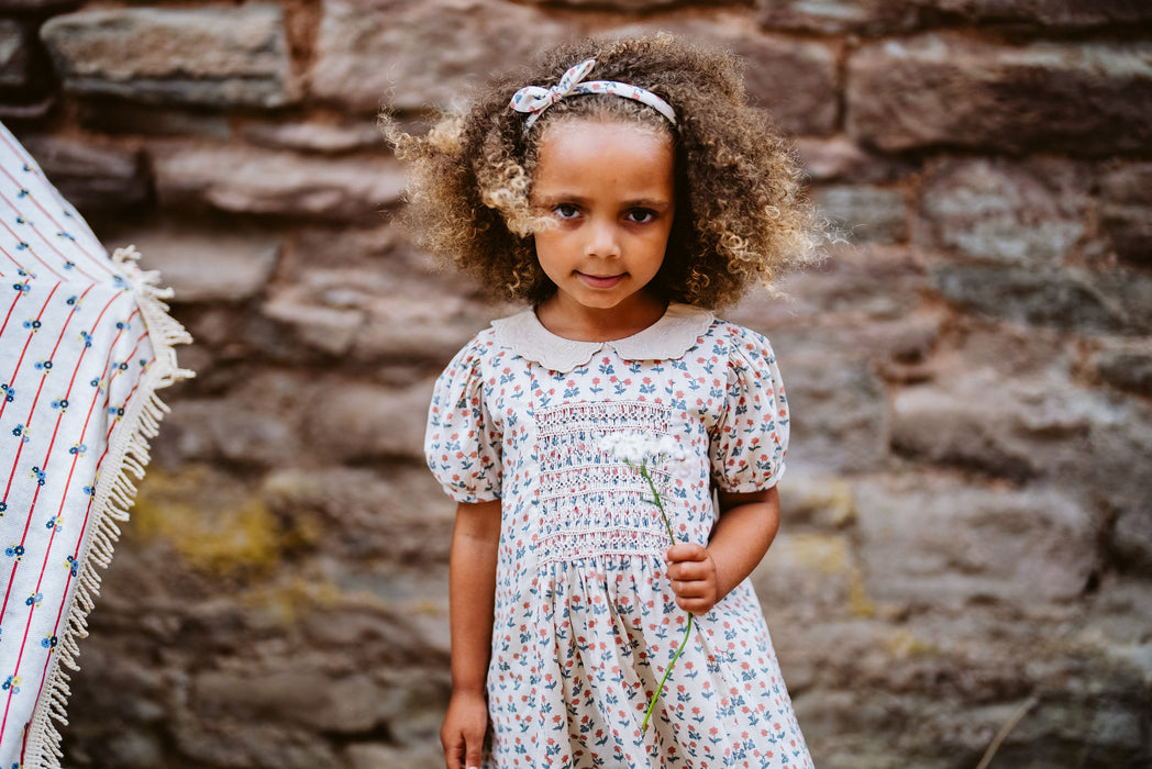 Ruby Smocked Dress - calico floral