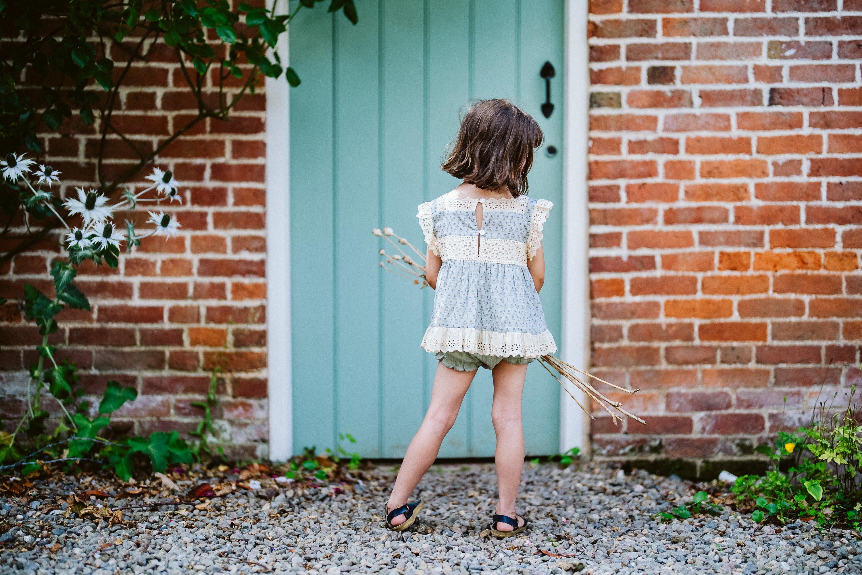 Didi Bloomers - organic pointelle in seagrass