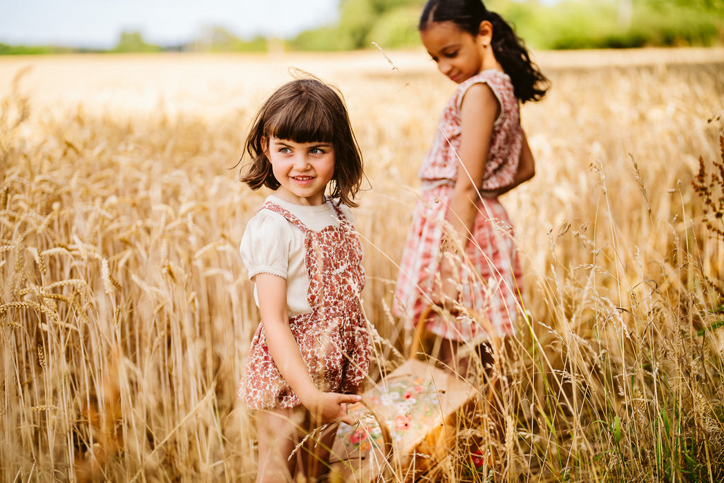 Dhalia Romper - midsummer floral in sorbet