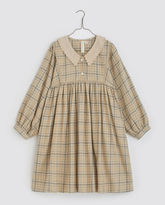 Vivienne dress organic - picnic check flannel